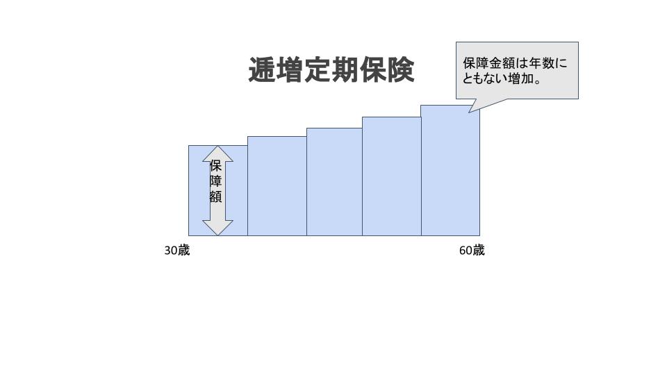 逓増定期保険の説明